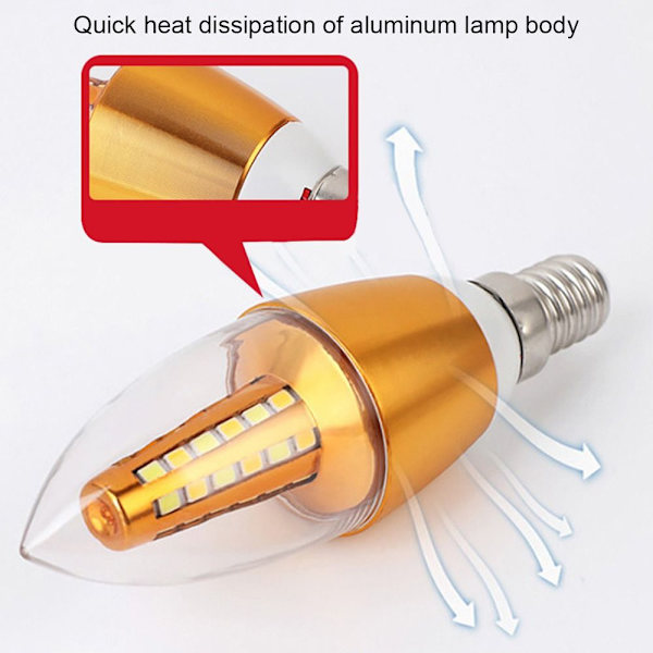 Led stearinlys Pærer Energisparelampe E14PULL TAIL-5W PULL TAIL-5W E14Pull Tail-5w