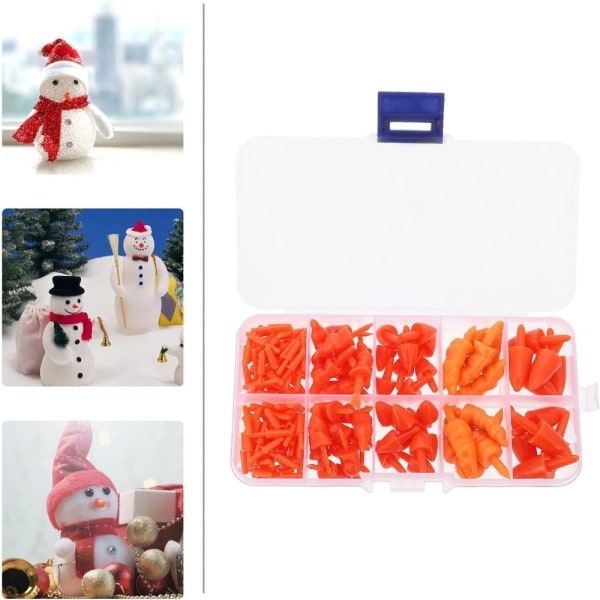 Snowman Craft Röd Nose Jul Morot Nose Plast Snowman