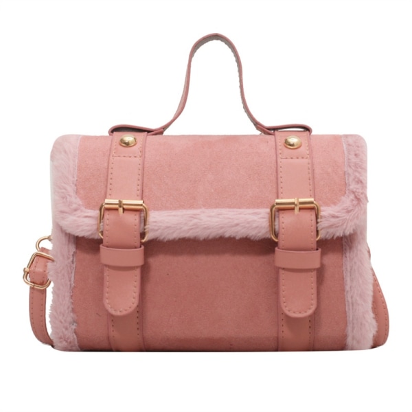 Lam Plysj Small Bag Messenger Bag HVIT White