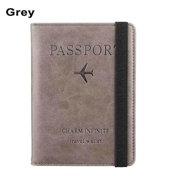 Passfodral Passväska GRÅ grey