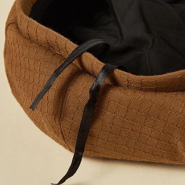 Beret Luer Fransk Cap CAMEL camel
