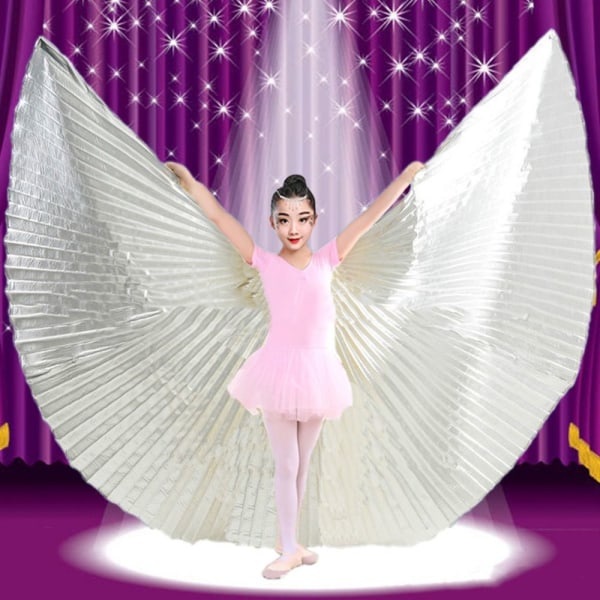 Belly Dance Wings Isis Wings SILVER EJ ÖPPEN EJ ÖPPEN Silver Not Open-Not Open