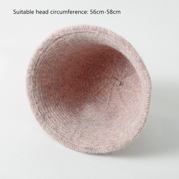 Kvinder Bucket Hat Uld Cap GRÅ Grey