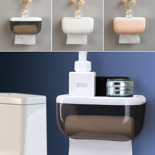Toalettpapirholder Tissue Box SORT Black