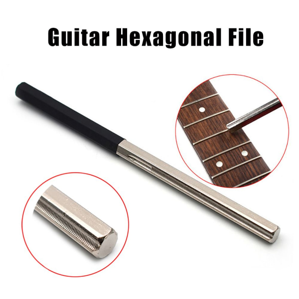 Gitarr Hexagonal File Crowning File Gripbräda