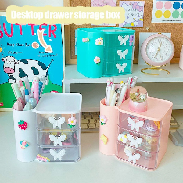 Stationär case Diverse förvaringsbox ROSA Pink