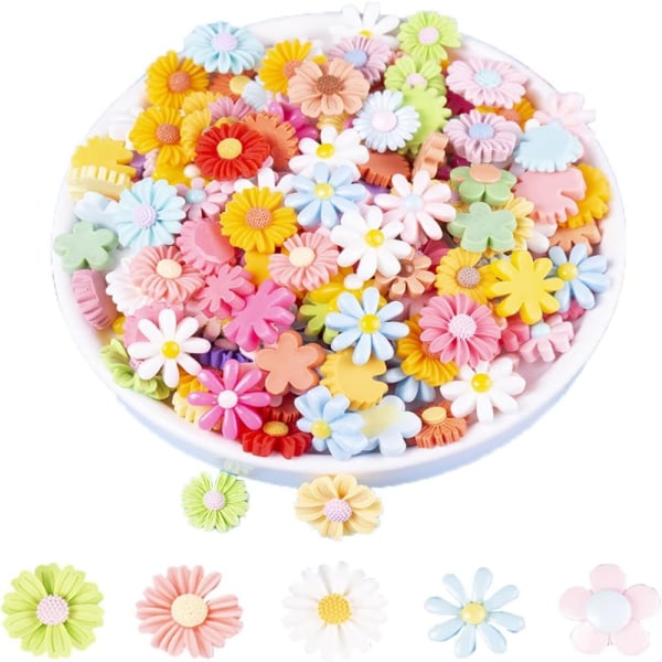 daisy flower charms blomsterperler udsmykning til håndværk