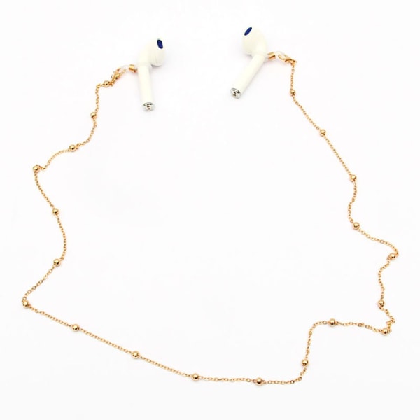 Clip Beaded Chain Briller Halskæde SORT BLACK