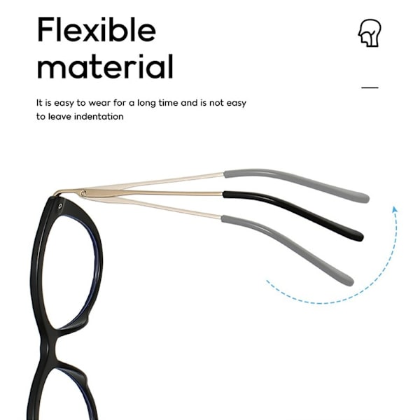 Anti-Blue Light Glasses Ylisuuret silmälasit RUSKEA Brown