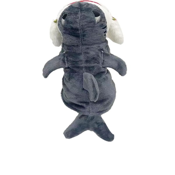 Stereoskopisk haj hundetøj hvalpe efterår/vinter kæledyr kostumer blue XL