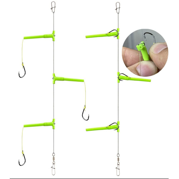 1 æske Anti-tangle Tandem fiskekroge Tandem fiskekroge 3 3 3