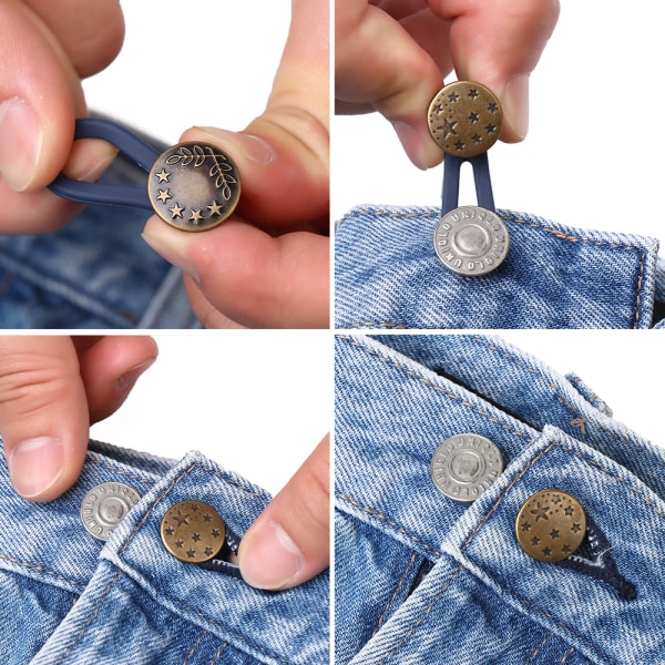 5 st Jeansförlängare med indragbar knapp F F