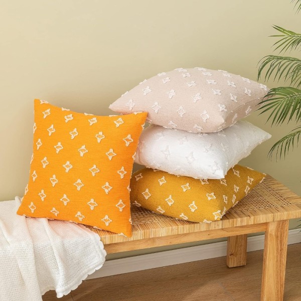 2 Stk Pudebetræk Pyntepuder Seng Dekorativ White 2 Pcs-2 Pcs