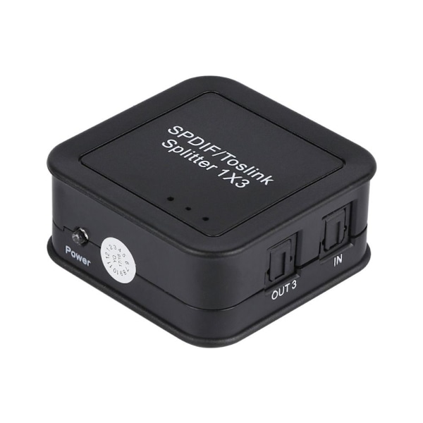 Digital Optisk Audio Splitter SPDIF Toslink Optisk Fiber Out