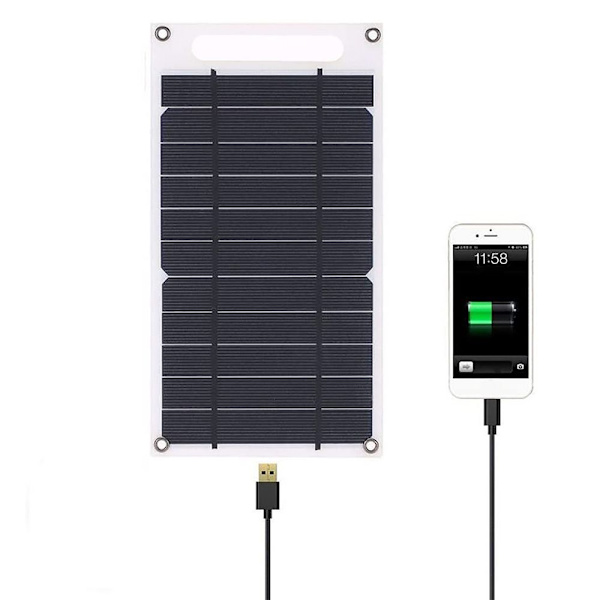 6V Hög Effekt USB Solpanel Vattentät för Utomhus