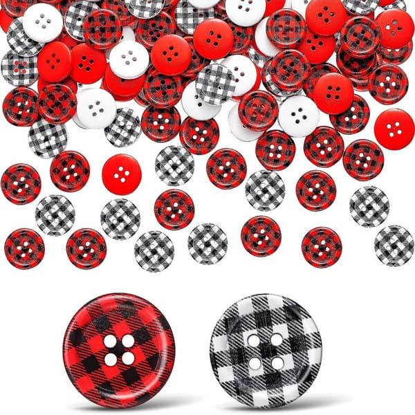 Christmas treknapper Buffalo Plaid syknapper
