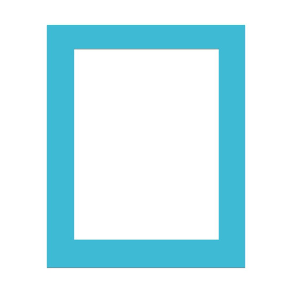 Fotomattor Pappersfästen BLÅ blue