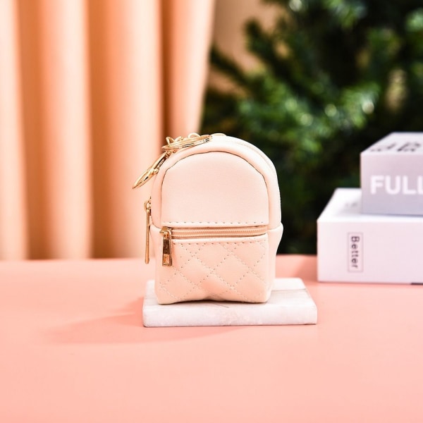Kvinnor Girl Myntväska Mini PU Läder Backpcak ROSA pink