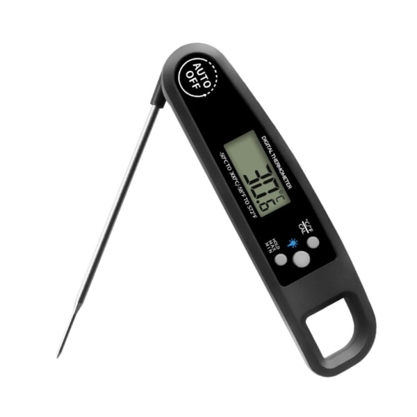 Øjeblikkelig aflæsning digitalt kødtermometer Kødtermometer SORT black