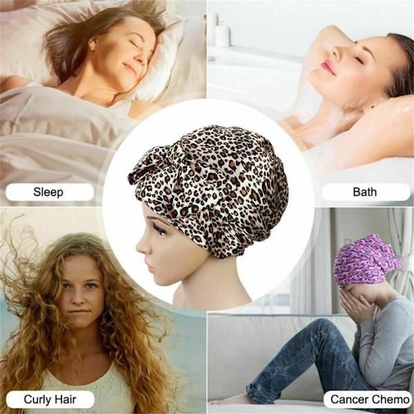Silk Night Sleep Cap Duschlock Cap 1 1