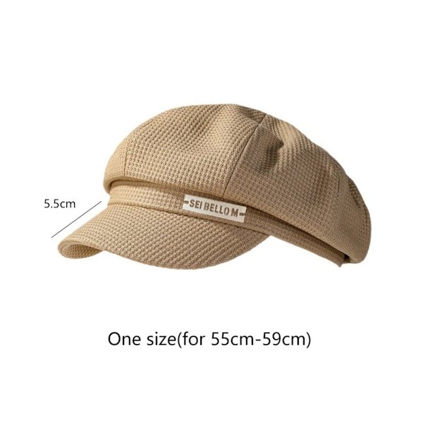 Vinter Baretter Octagon Hat HVID White