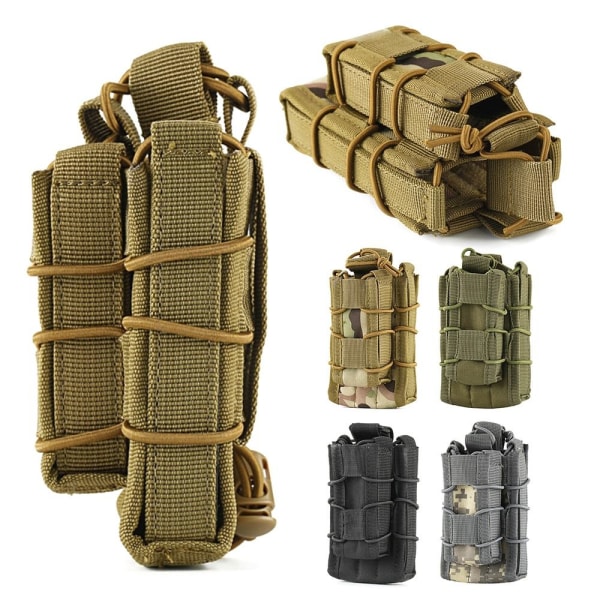 1stk Militær midjeveske Outdoor Tactical Pack SVART SVART Black