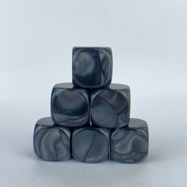 10 Stk/sæt DND Terninger Polyhedral Terninger SORT SORT Black