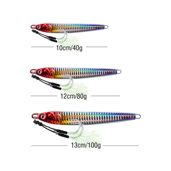 Fiskebete Bionic Jig Lure 100GSTYLE 7 LIMINOUS STIL 7 100gStyle 7 Luminous