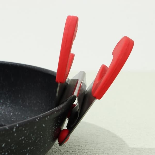 2 stk Pan Side Scoop Clamp Pot Edge Shovel Clip SORT Black