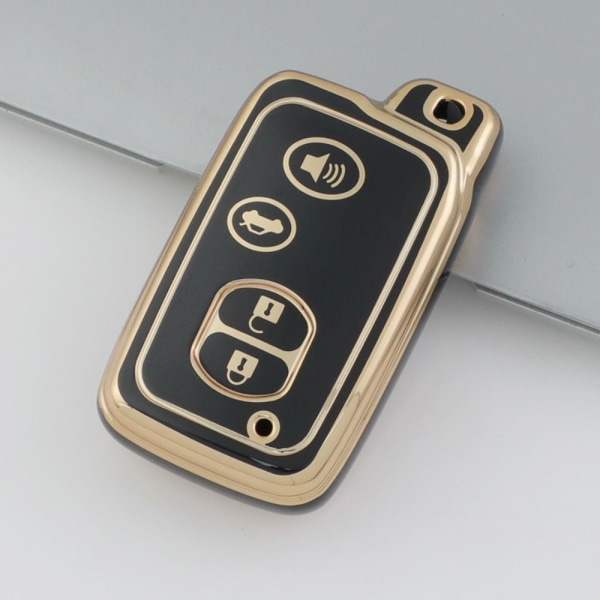 Bilnøkkeletui Nøkkelvesken Deksel HVIT 3 KNAPP-B 3 KNAPP-B White 3 Button-B-3 Button-B
