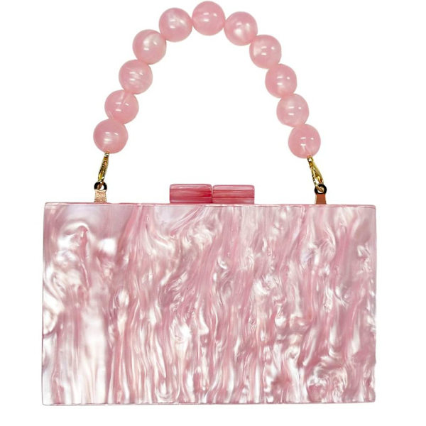Evening Clutch Bag lyxig Handväska ROSA Pink