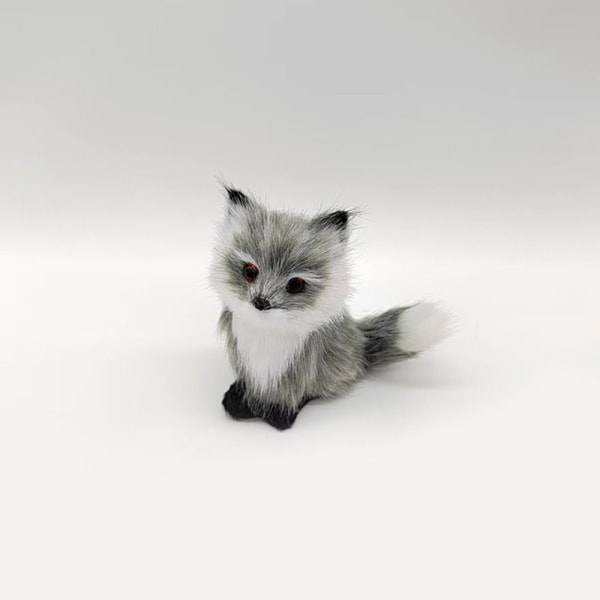 Simulering Furry Fox Model Rævefigurer GRÅ A A Gray A-A