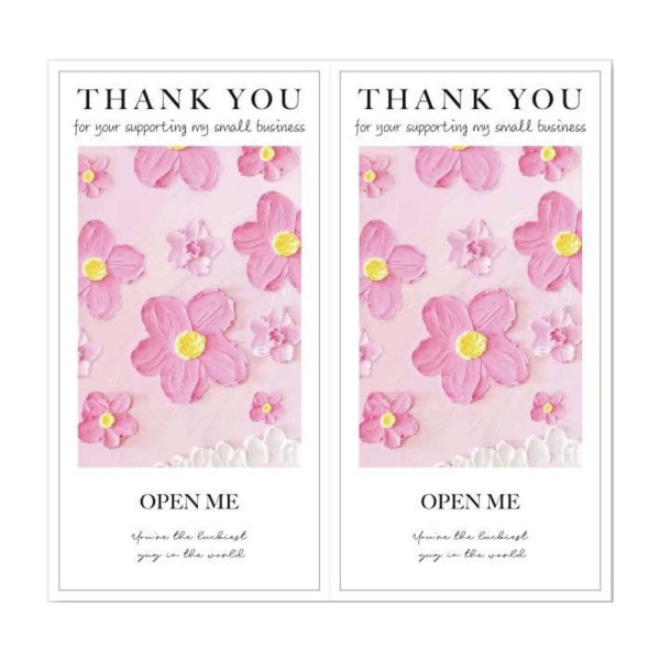 50st Tack-klistermärken Öppna mig-dekaler 3 3 3