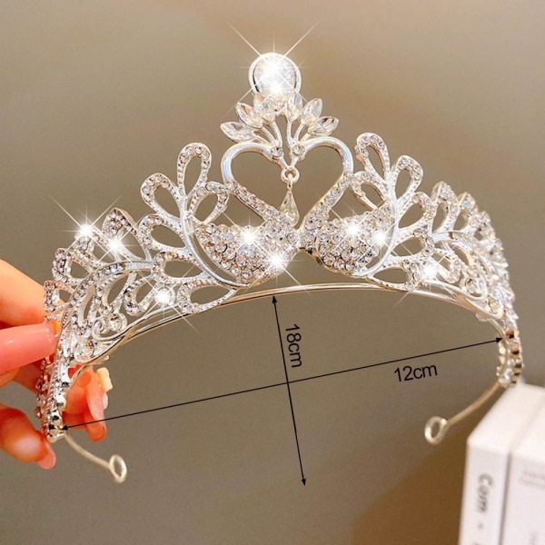 Princess Crown Tiaras Pandebånd STYLE 4 STYLE 4 Style 4