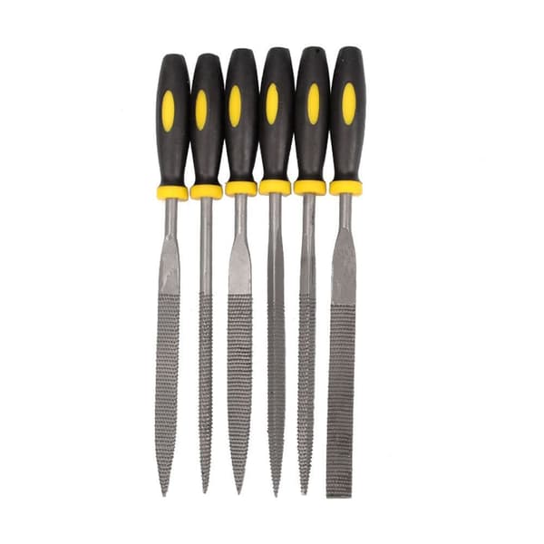 6 stk træraspfiler Assorterede rasper A A A