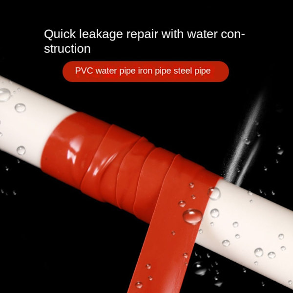 Vannrør reparasjon Tape Forsegling Liming Tool 1 STK-RØD-3 METER 1PC-red-3 meter