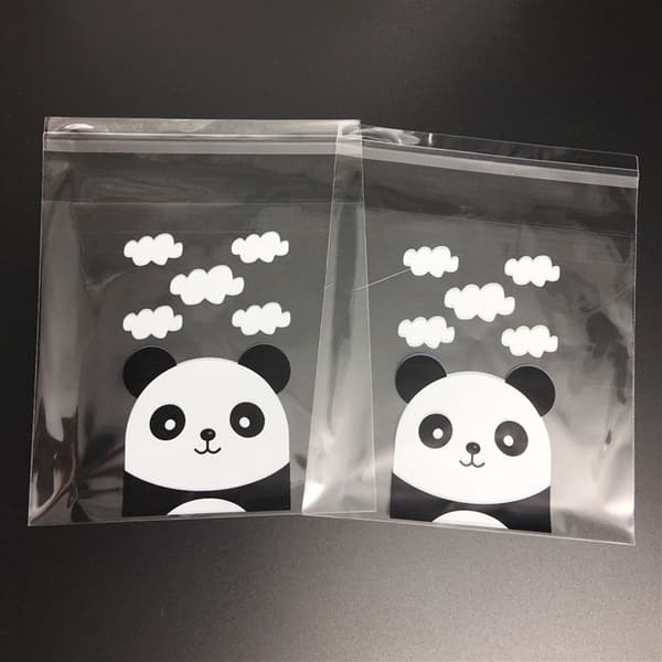 100st Godispåse Plastkakficka Panda 7X7CM 7x7cm