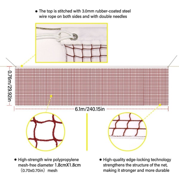 Badminton Net Shuttlecock Encryption Mesh Professional Standard
