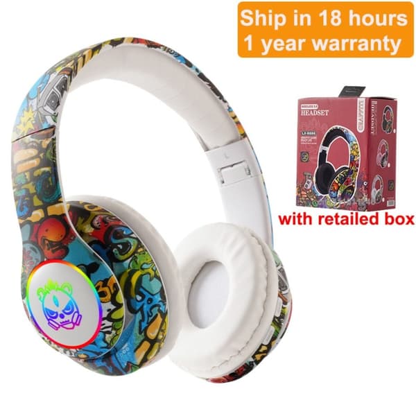 Trådlöst Headset Öron Hörlurar ROSA pink