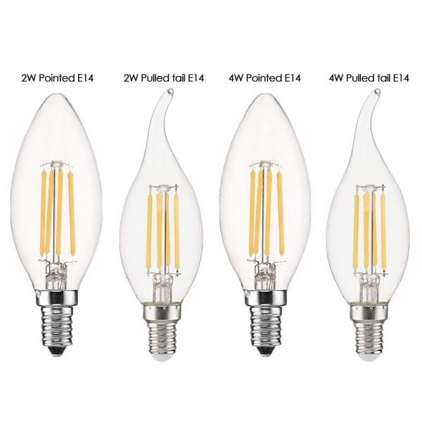 LED lyspære Vintage Bulb 2W PULLED TAIL E14 2W PULLED TAIL 2W Pulled tail E14