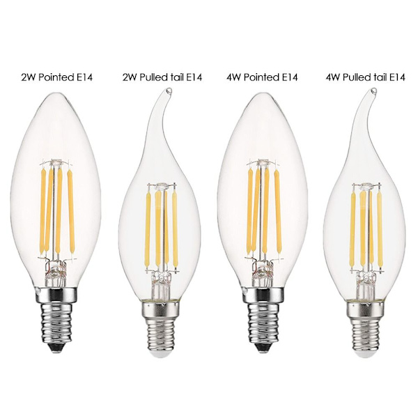 LED lyspære Vintage Pære 4W SPETTE E14 4W SPETTE E14 4W Pointed E14