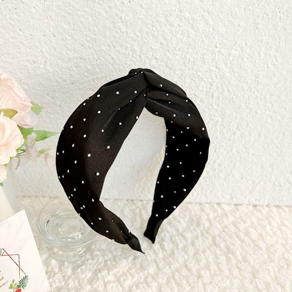 Kvinder Pandebånd Rhinestone Hårbånd SORT black