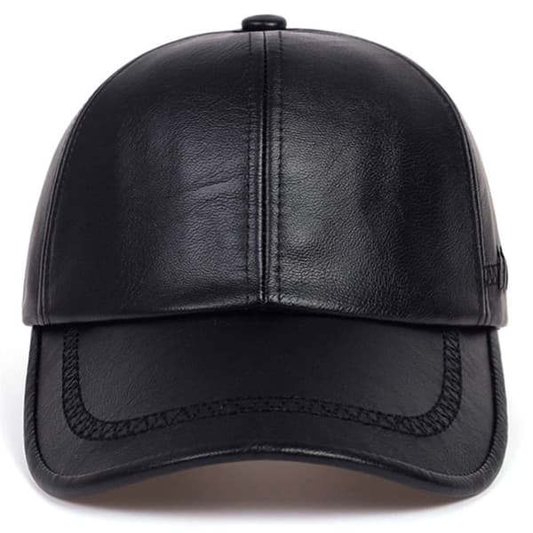 Læder Baseball Caps Termo Hatte BRUN brown