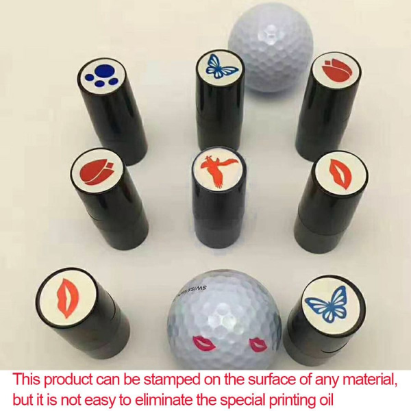 Golfboldstempel Golfstempelmærke 19+RØD IMPRESSUM 19+RØD 19+Red Imprint