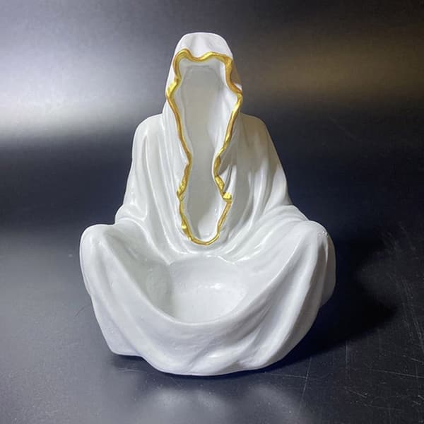 Krystallkulebase glasskuleholder HVIT L White L