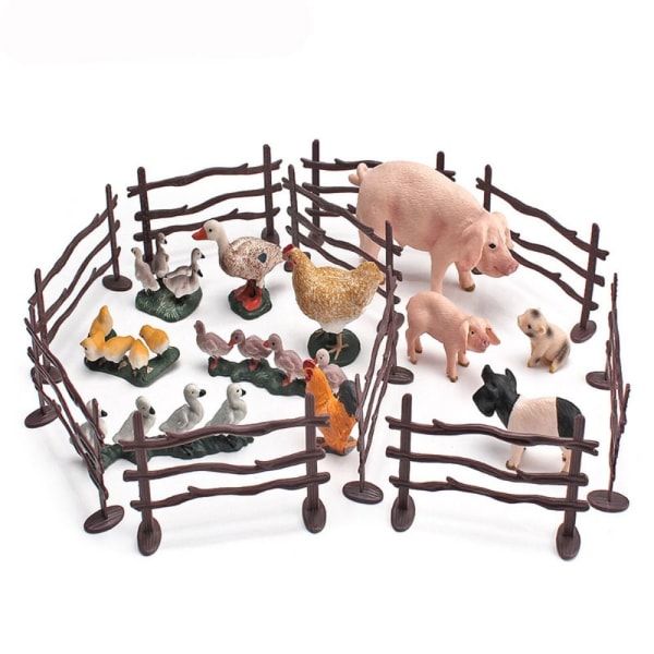 10/20ST Simulerad gårdsstängsel Set Faux Wood staket 1-20ST 1-20pcs