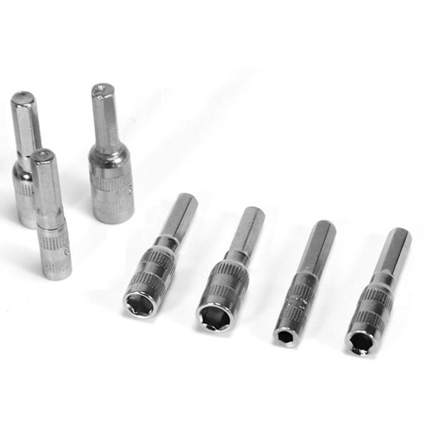 7 stk. Hex Socket Drive Socket Sæt Deep Metric Sockets