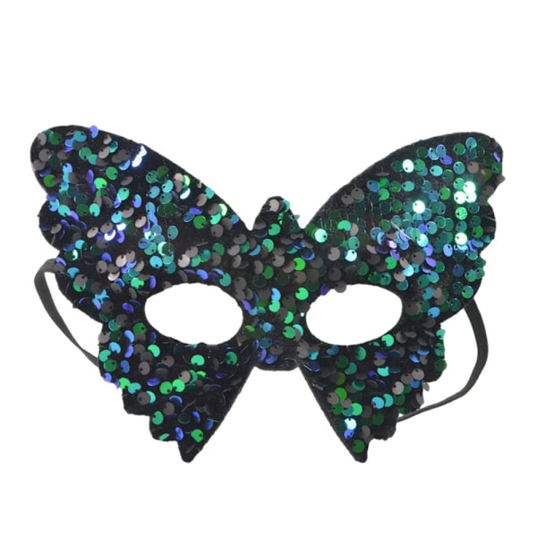 Halloween Mask Makeup Ball Mask VAALEENSININEN light blue