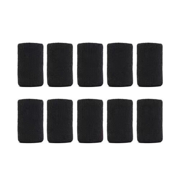 10 STK Fingerærmer Fingersenge SORT black