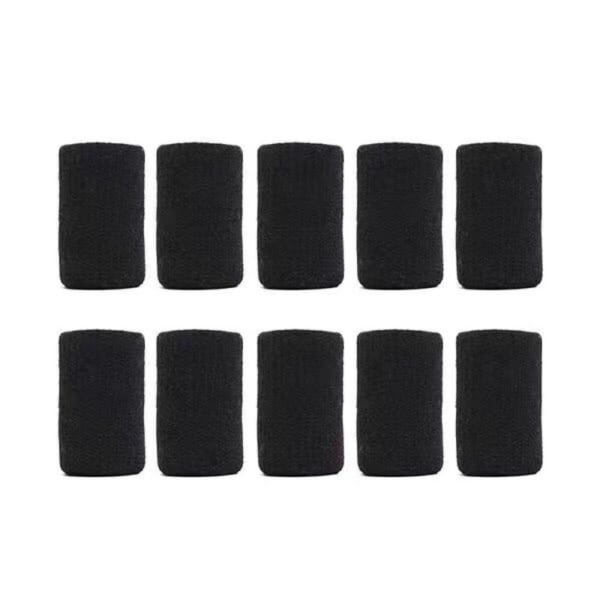 10ST Finger Sleeves Finger Babysängar SVART black